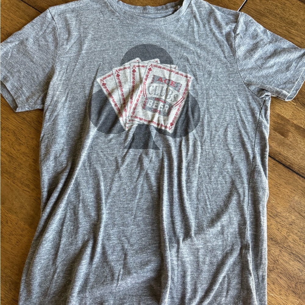 Lucky Brand Gray Ace of Clubs T-Shirt